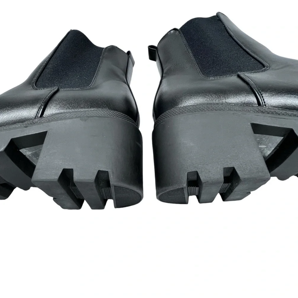 FRENCH CONNECTION Jane Black Platform Ankle Booties Boots Women's Size 9 EU40 - Picture 11 of 16